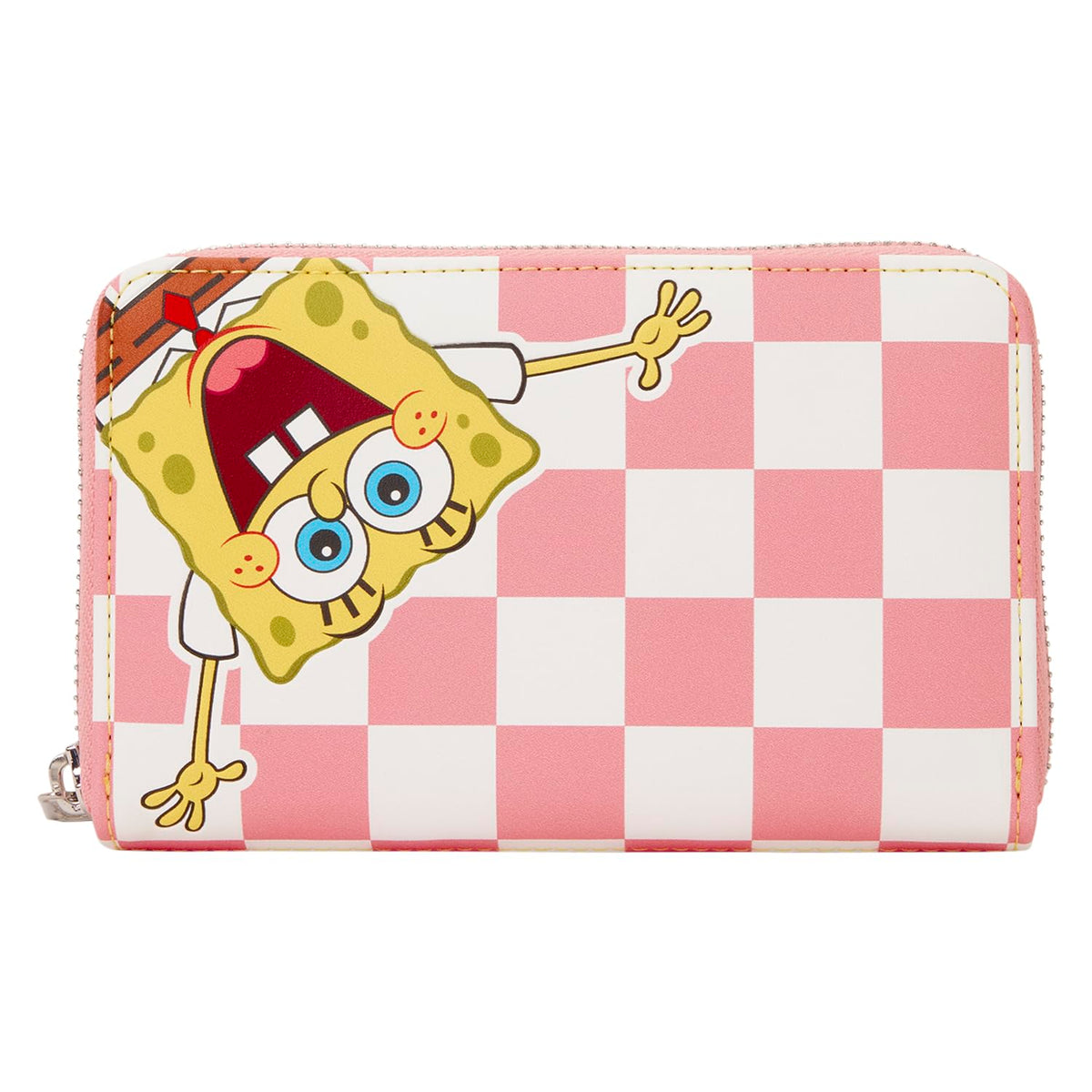 Loungefly Nickelodeon: Spongebob Squarepants - Patrick Star - Checkered Zip Around Wallet with 4 Card Slots - Great for Kids & Adults - Collectible Wallets