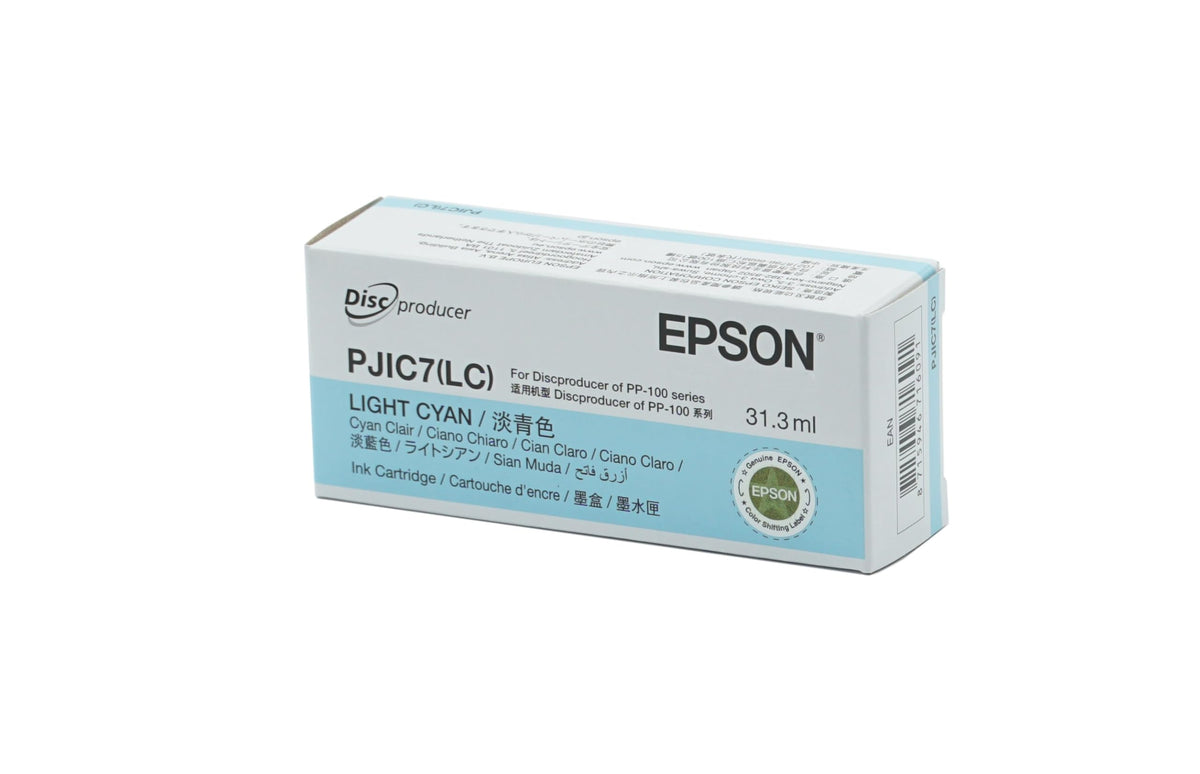 Genuine Epson PJIC7LC Light Cyan Ink Cartridge