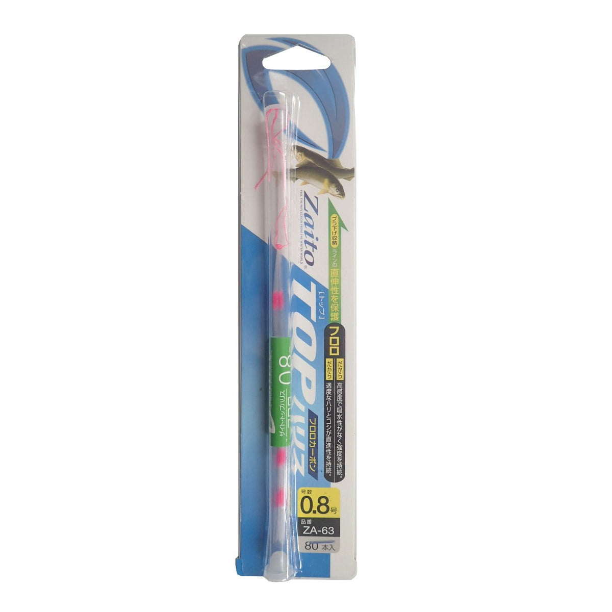Owner Harris Zite Ayu Top, Fluorocarbon, 5.9 inches (150 mm), No. 0.8, Clear