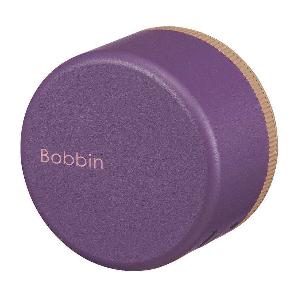 Kokuyo Bobbin Washi Tape Case with Cutter, Masking Tape Storage Dispenser, Tape Cutter, Tape Roll Holder (Purple)