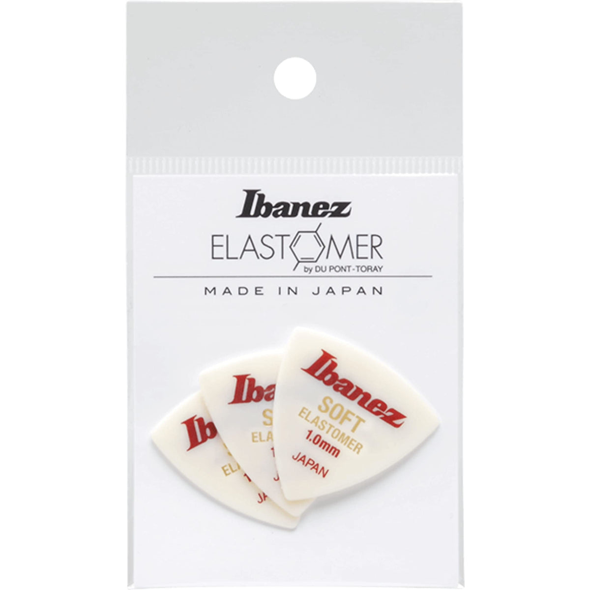 Ibanez Elastomer Series, BEL8ST10, Soft, 3 Pack 1.0mm, Triangle