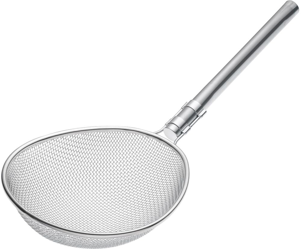 Shin-Etsu Works ASI7002 TS Pro Suinu, Large (6.5 Mesh), Pipe Handle, Stainless Steel, Japan