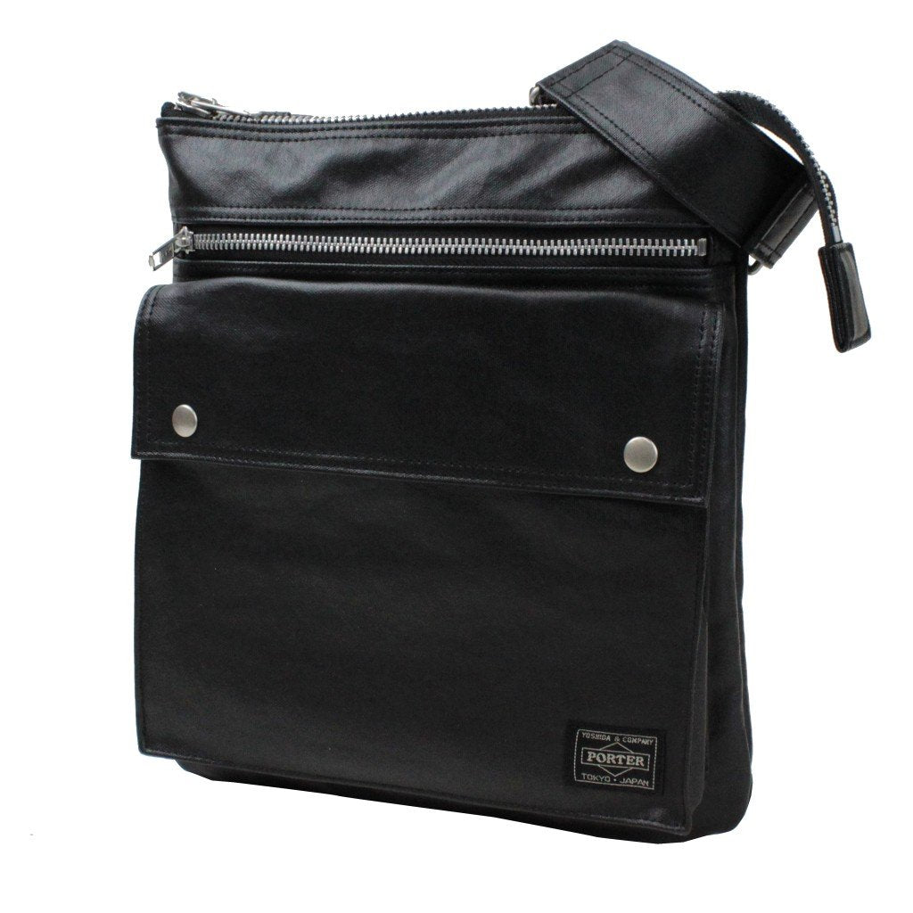 Yoshida Bag Porter Freestyle Vertical Type Shoulder Bag Black 707-07145