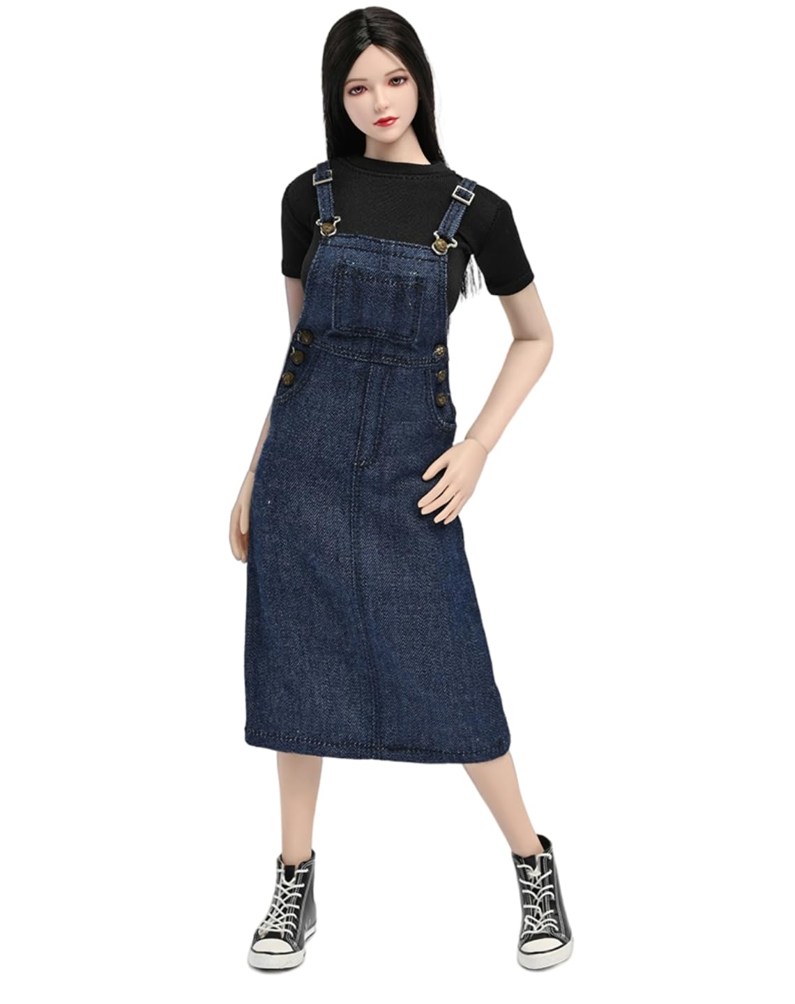 HiPlay ZY5055 1/6 T-shirt Denim Skirt Everyday Outfit Set for Action Figures Compatible with TBLeague Body