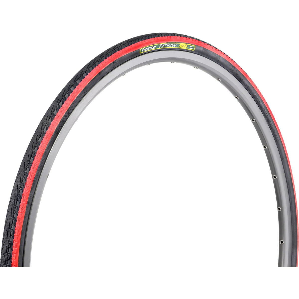 Panaracer Clincher Tire, 27.6 x 11.0 inches (700 x 28 C), Toukinist 8W728-TKN-R4, Black/Red Line (for Cross Bikes, Road Bikes, Street Riding, Commuting, Touring, Long Ride)
