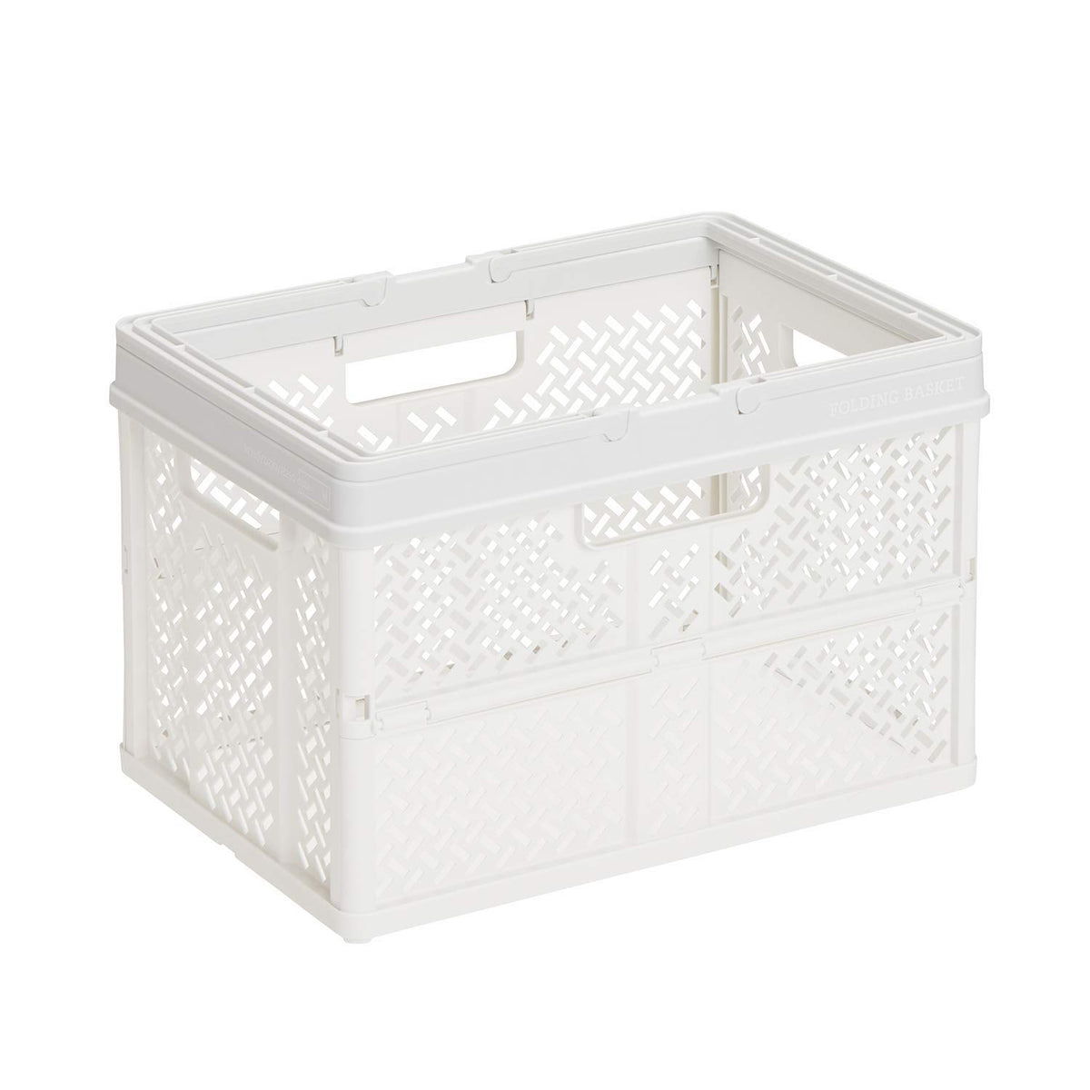 Tenma PRX Foldable Basket with Handle, Smoky White, M