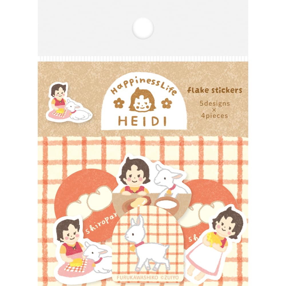 Furukawa Shiko, Washi Flake Seal, Happinesslife Heidi Mogu Mogu Heidi QSA305