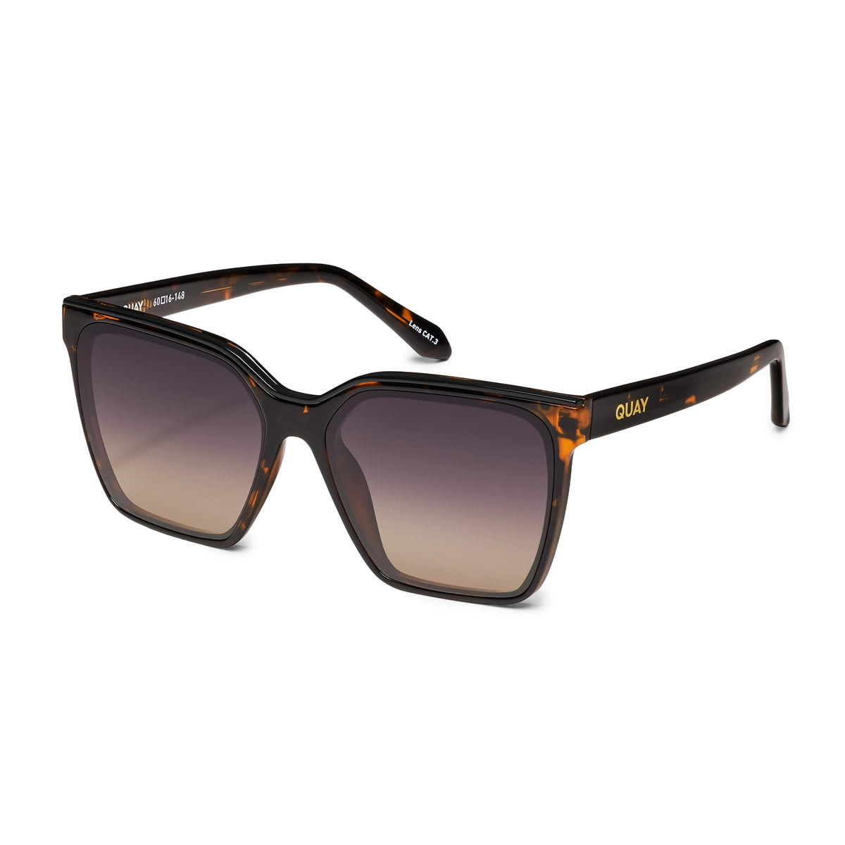 QUAY Level Up Polarized Square Sunglasses for Women