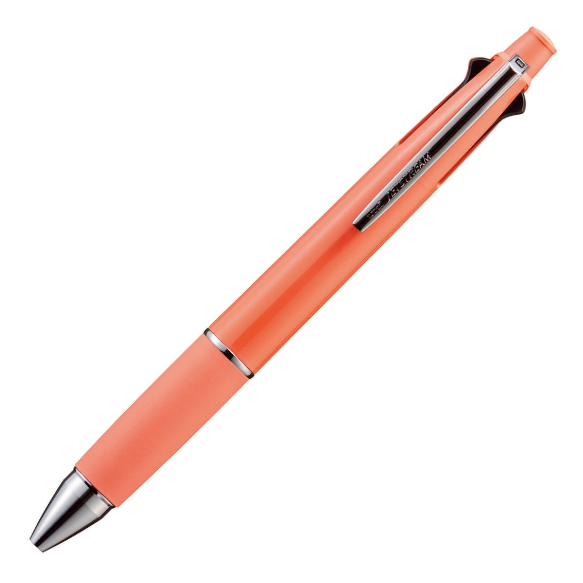 Uni Jetstream 4&1 Multifunction Ballpoint Pen MSXE5-1000, 0.5mm Oil-Based Inks (Black/Red/Blue/Green) & 0.5mm Mechanical Pencil, Coral Orange, MSXE510005.62