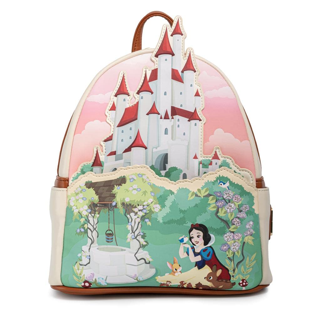 Loungefly Disney Snow White Castle Series Womens Double Strap Shoulder Bag Purse