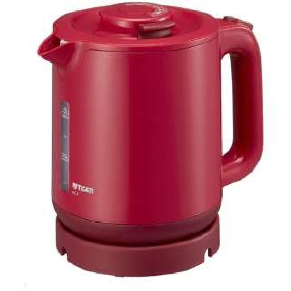 TIGER Steam-Less Electric Kettle (1.0L)"WAKUKO" PCJ-A101-R (Red)【Japan Domestic genuine products】