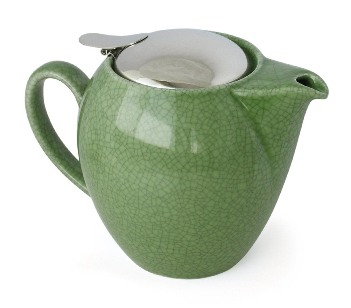 ZERO JAPAN BBN-03 Universal Teapot for 4 People, Crackle Colors, SKG, Crackle Green, W6.7 x D4.3 x H4.9 inches (170 x 110 x 123 mm)