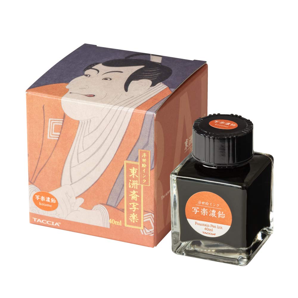 TACCIA TFPI-WD42-7 Fountain Pen Ink, Water Based Dye, Ukiyo-e Ink, Toshusai Sharaku Rich Candy