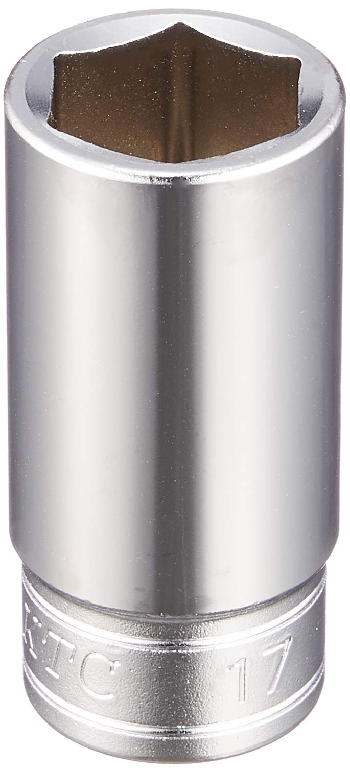 Kyoto Tools (KTC) B3M17 3/8" Semi-Deep Socket (Hexagonal) 0.7 inches (17 mm)