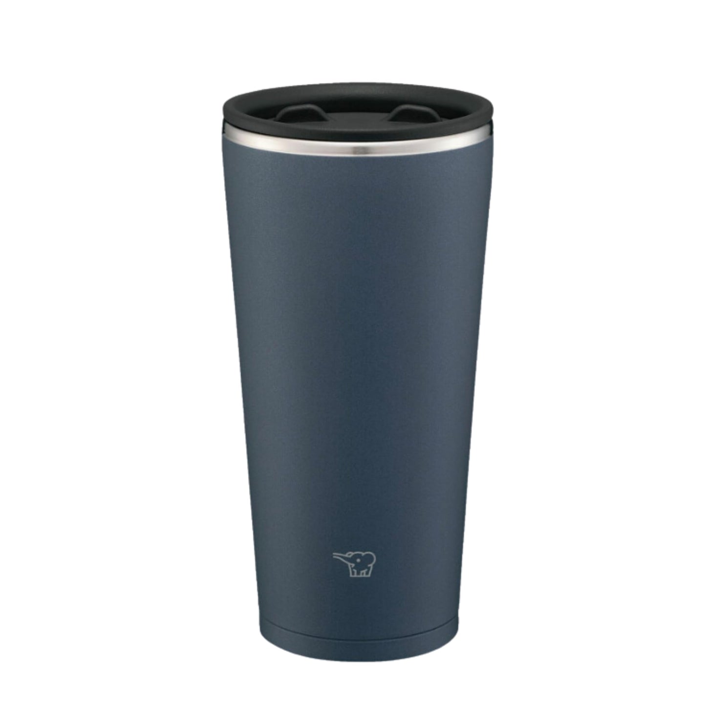 Zojirushi SX-FA45-BM Stainless Steel Tumbler with Lid, Rotary Open and Close Lid, Hot and Cold Retention, Office Work, Home Time, 15.2 fl oz (450 ml), Slate Black