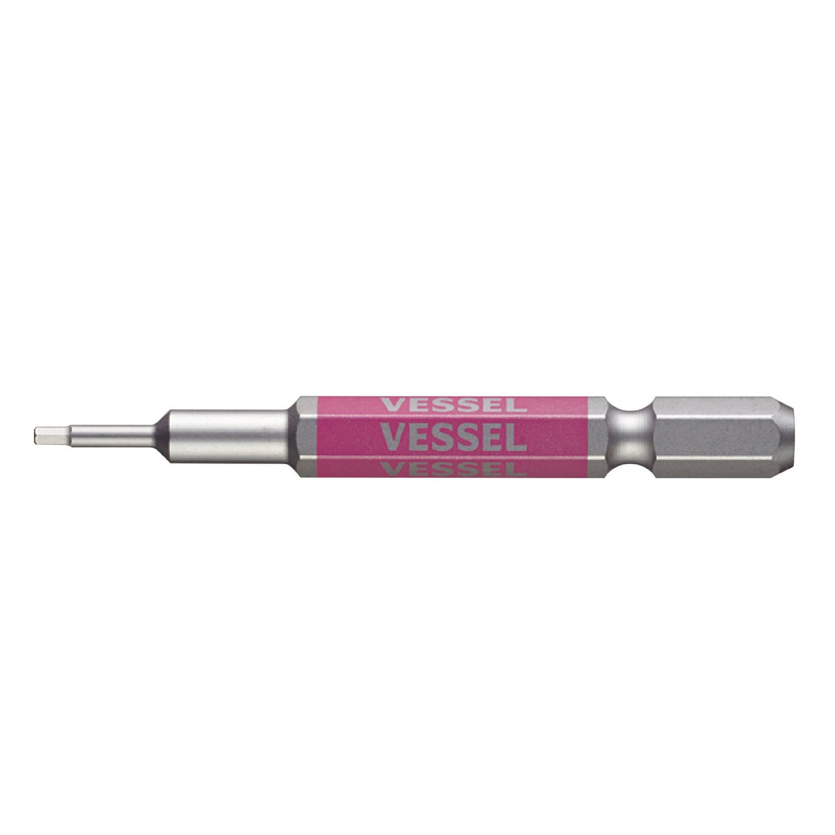 Vessel GSH015S Single Headed Hex, Rigid Bit, Opposite Side 0.6 x 25.6 inches (1.5 x 65 mm), 1 Piece