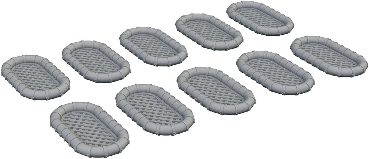 Eduard EDU653011 1/350 Brassin WWII British Navy Curly Float Life Squid Type 1 25 Seater 10 Pieces Plastic Model Parts