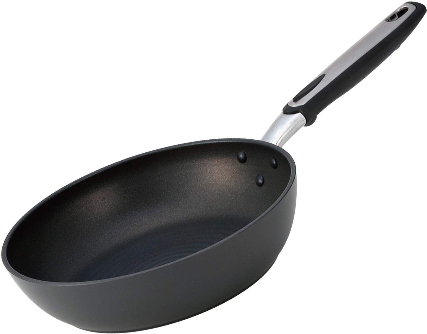 Hokuriku Aluminum Frying Pan, 9.4 inches (24 cm), Induction Compatible, Lightweight, IH Versage, Teflon Finish, Made in Japan