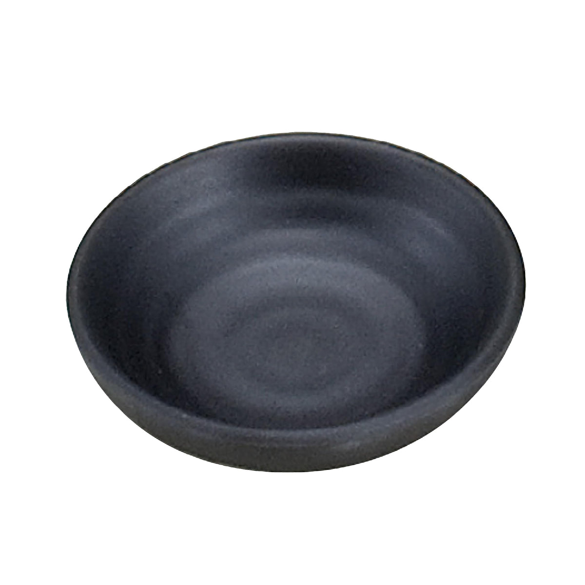 OPEL Takano Create M-15 Small Bowl with Sauce Holder, Melamine Resin, Made in Japan, Dishwasher Safe, Japanese Food, Tableware, Lightweight, Black