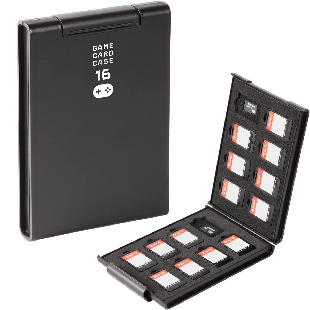 Kenko NSGC16 Card Case, Memory Card Case for Switch, Holds 16 Game Cards, MicroSD, Holds 16 MicroSD, Anti-Static Urethane, Made in Japan