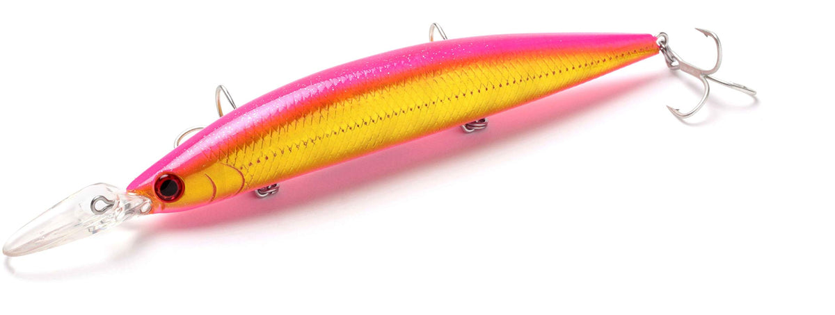 Jackson Minnow Athlete 13MDS 130mm 29g Pink Gold MPG Lure