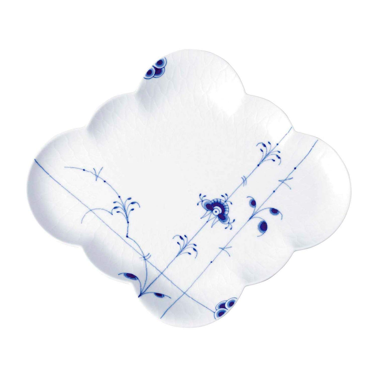 Royal Copenhagen 1017429 Blue Palmette Diamond Dish Plate Wedding Gift Gift