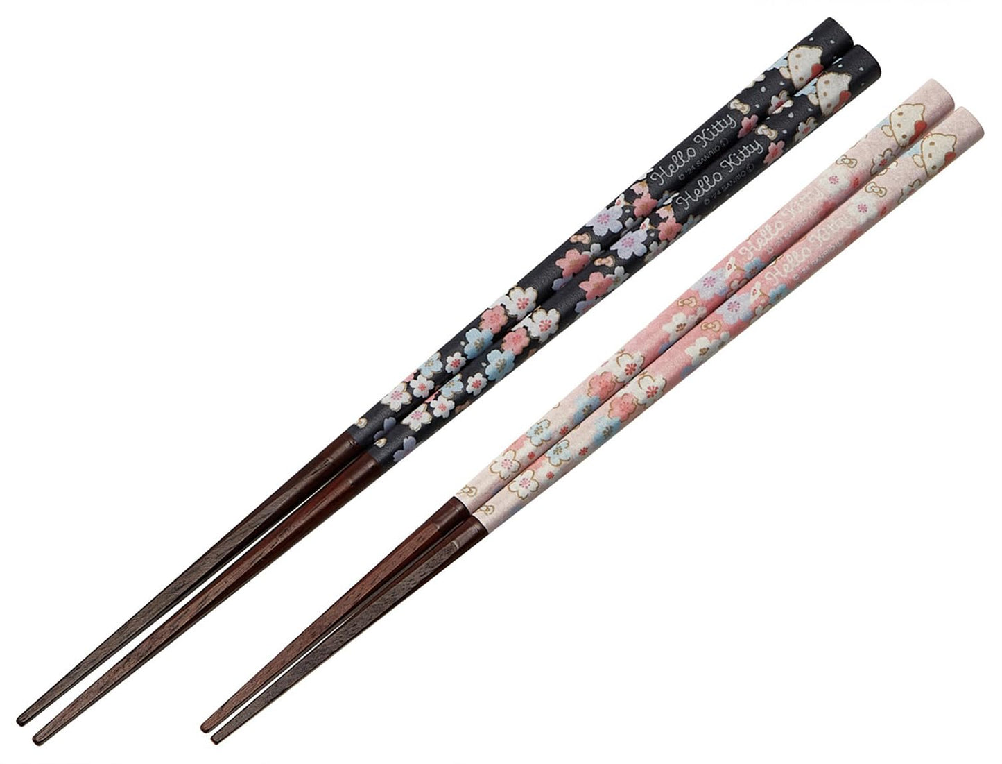 Skater Kochw2-A Couple Chopsticks, 8.3 inches (21 cm), 9.1 inches (23 cm), Meto Chopsticks, In Wooden Box, Made in Japan