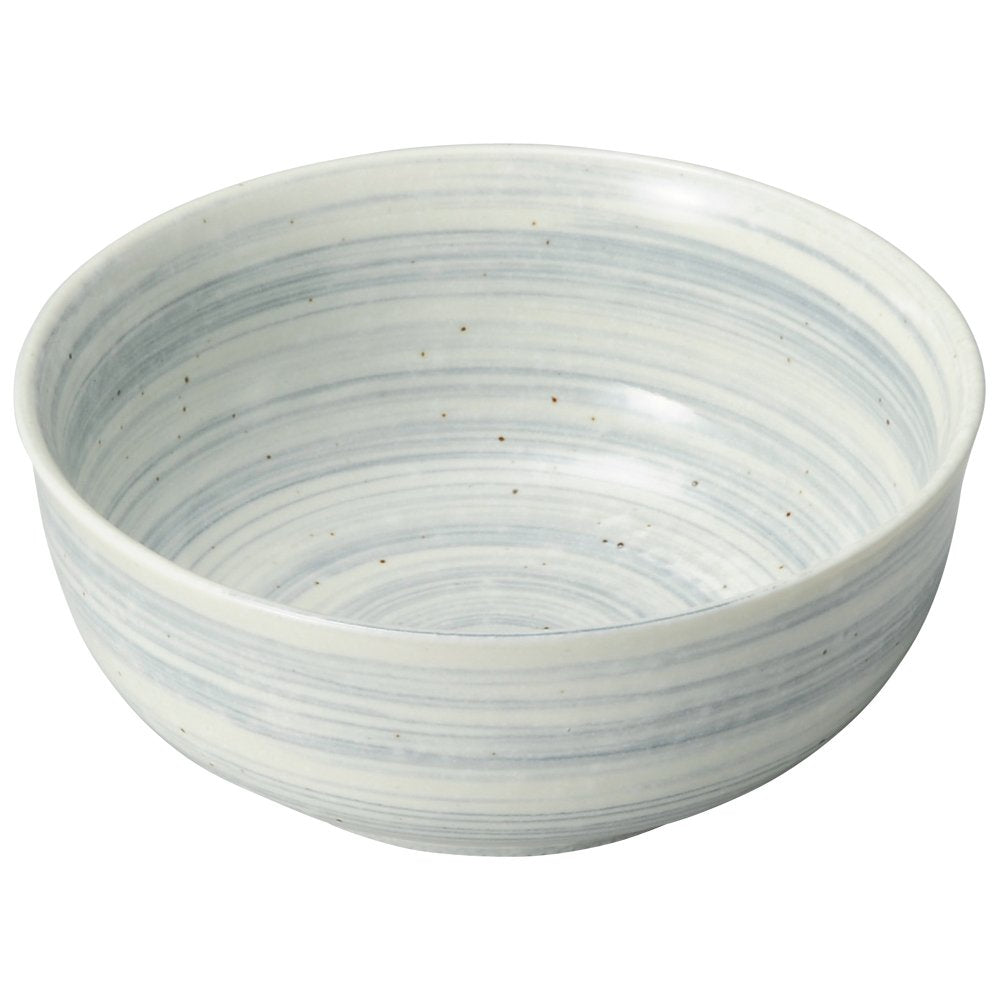 Yamashita Craft 14074620 Small Bowl, White, Diameter 5.2 x 2.1 inches (13.3 x 5.3 cm), Uzu Powdered Gray 4.0 Ball, White