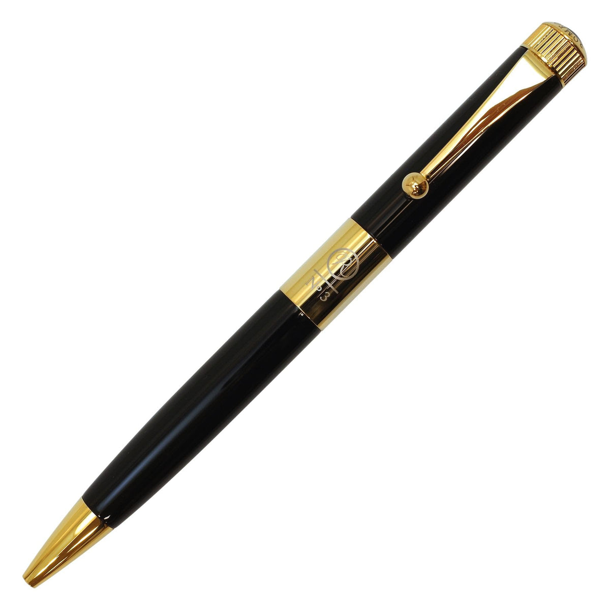 Romeo No. 3 thin shaft ball-point pen Black / Gold (japan import)
