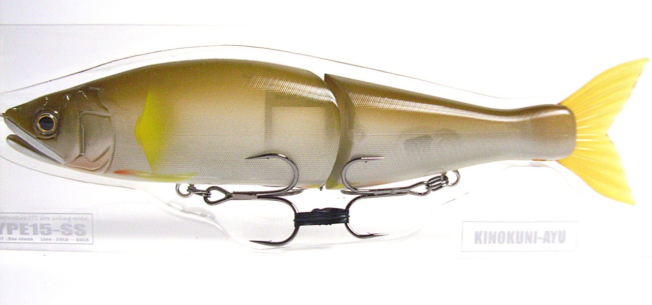 GAN CRAFT JOINTED CLAW 178 15SS #08 See Through Kinokuni Sweetfish Lure