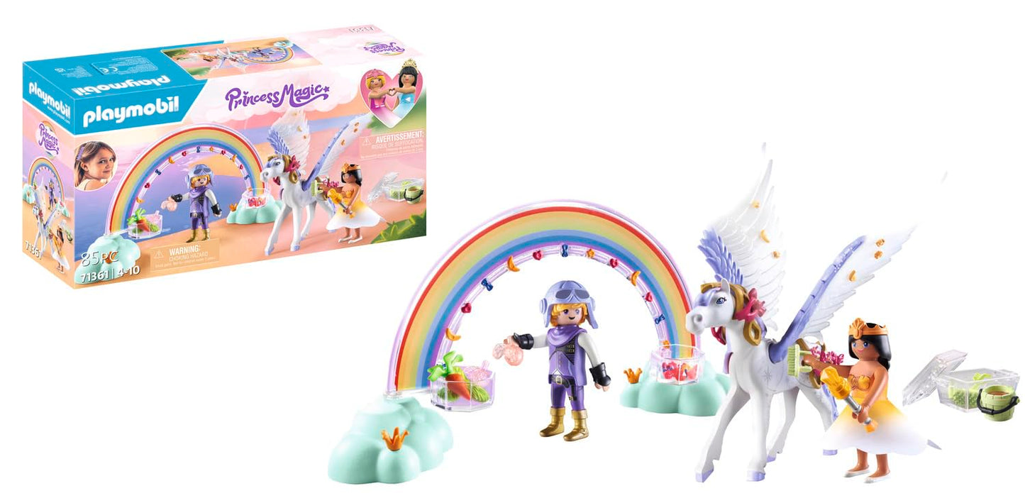 Playmobil Pegasus with Rainbow in the Clouds