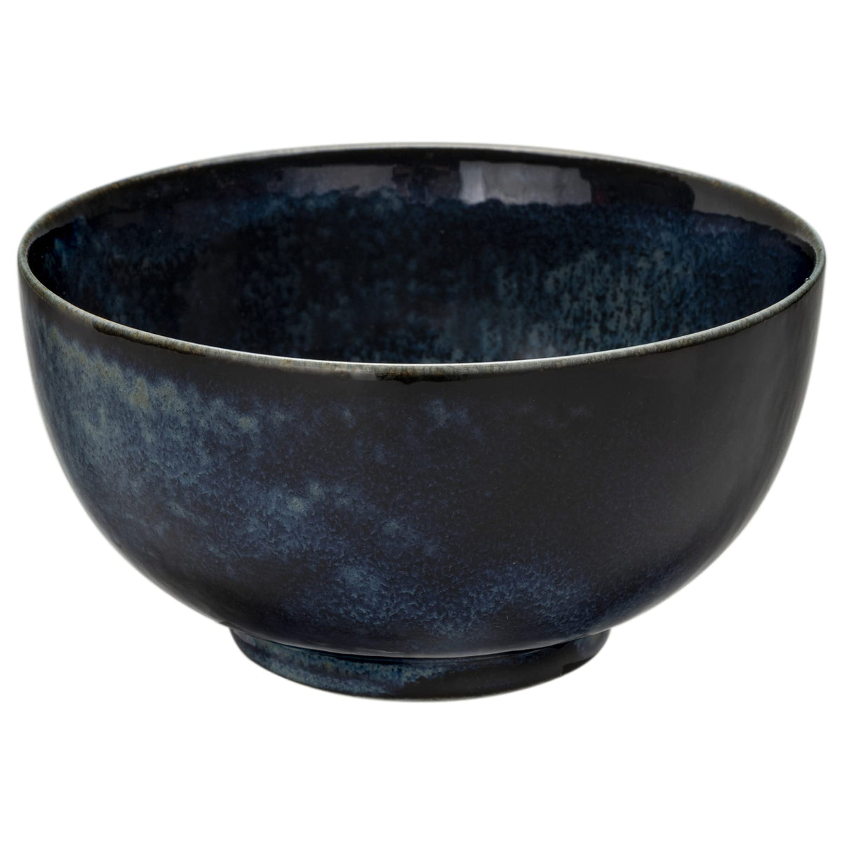 Ichiku 127-1215 Mino Ware Bowl, Pot, Plate, Approx. 6.3 inches (16 cm), Microwave, Dishwasher Safe, Kiln Navy Blue, Made in Japan