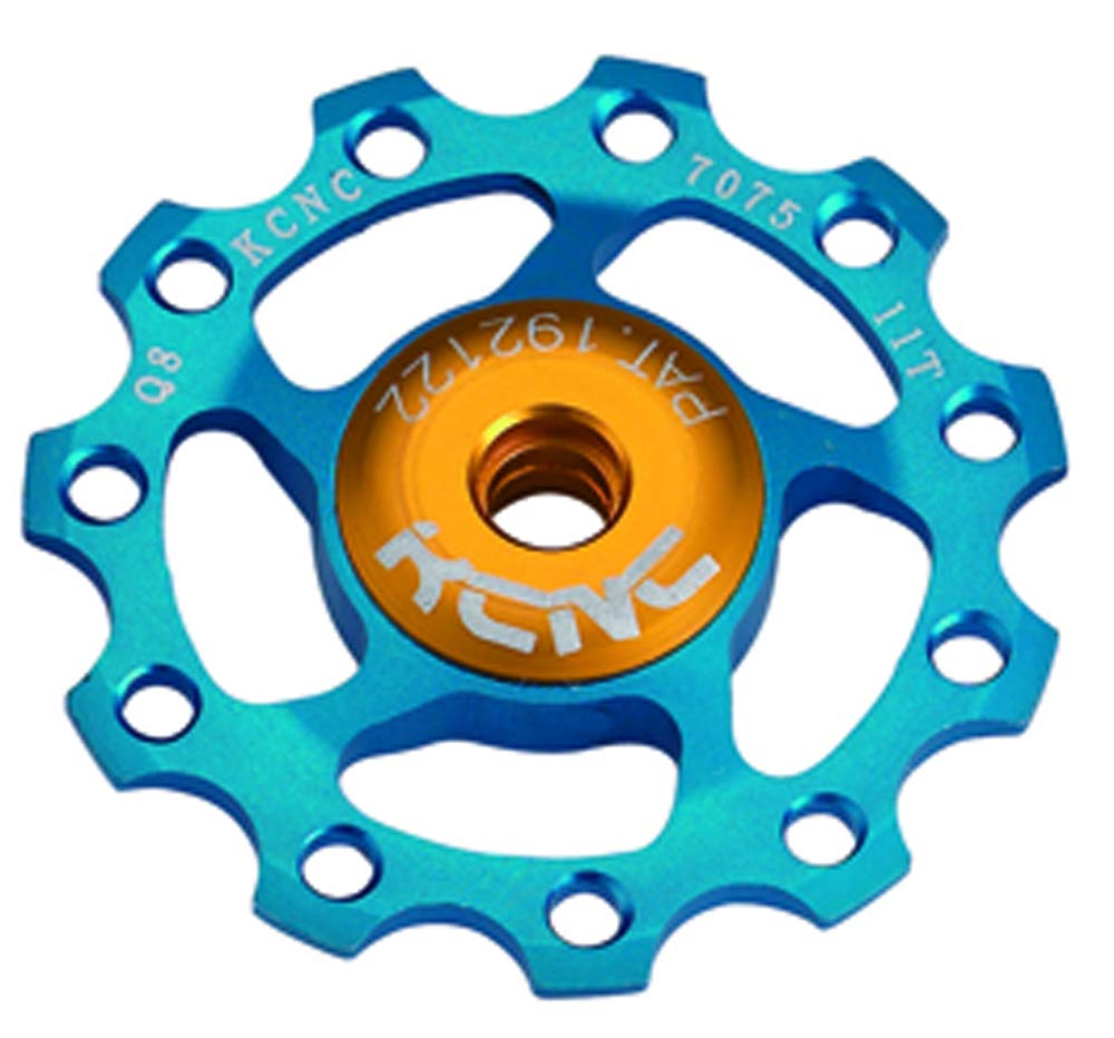 KCNC 304396 Bicycle Lightweight Built-in Bearings Derailleur Parts Jockey Wheel 13T Pulley 11S/10S/9S, Blue