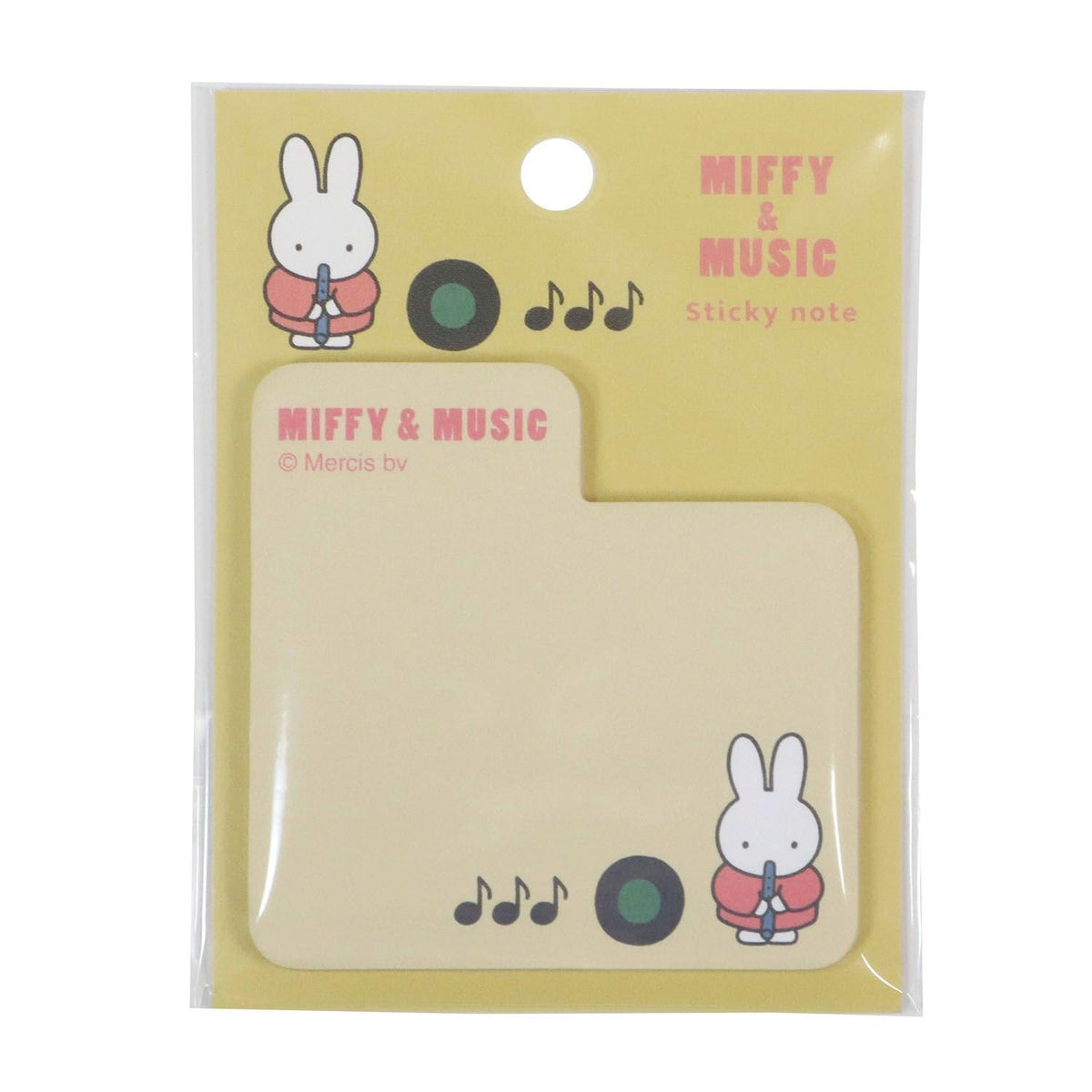Kutsuwa MF925B Die-Cut Sticky Notes, Miffy & Music Performance