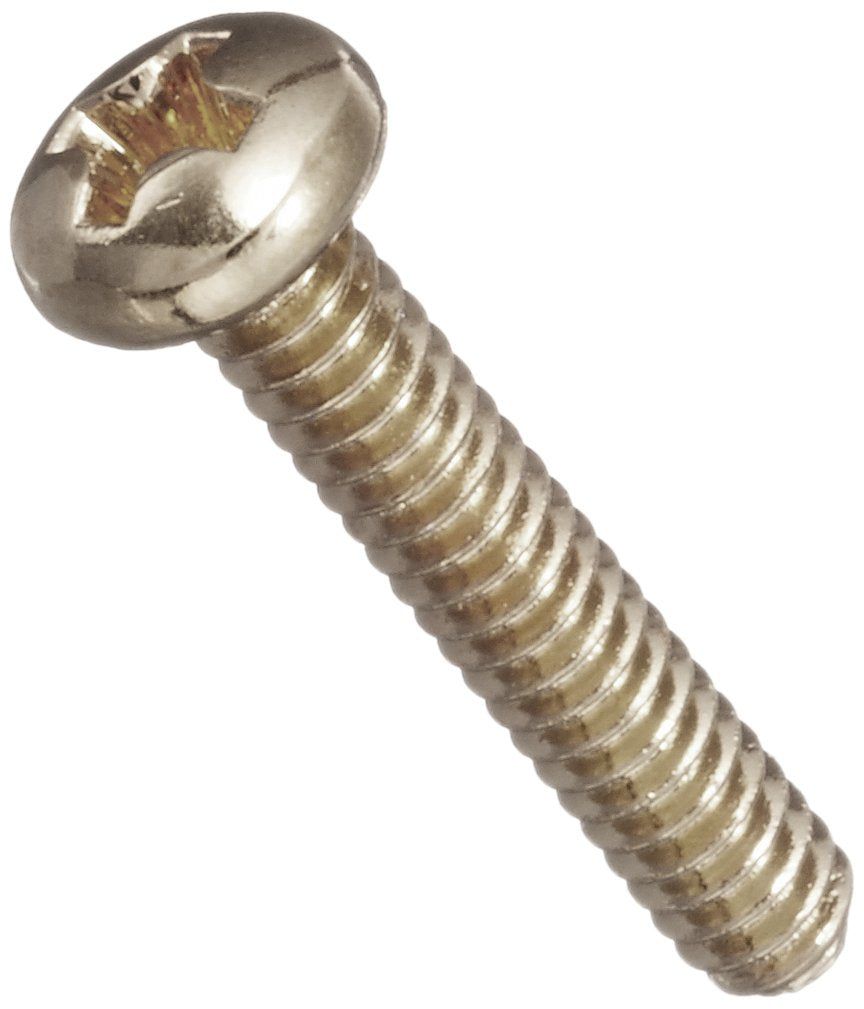 SCUD Single Coil Pickup Mounting Screws, Inch Size, 8P Chrome W-SPC