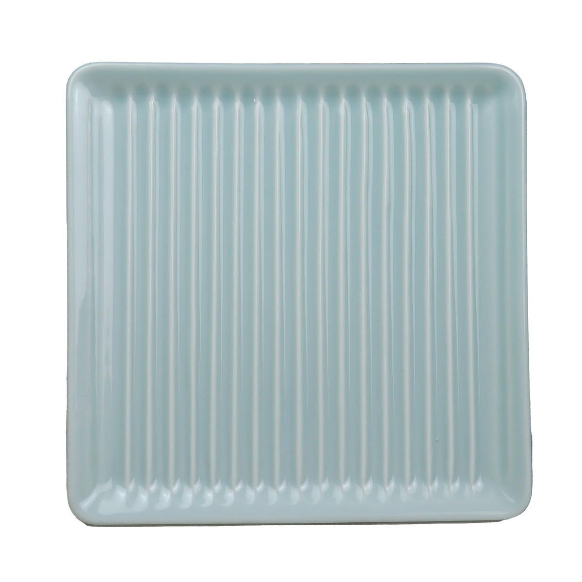Yukinabroman Convenient Bread Plate, Toast, Not Stuffy, 6.1 inches (15.5 cm), Stylish, Northern Europe, Deep-fried Sashimi (Removing Moisture, Oil/Uneven/Hasamiyaki), Made in Japan (1 Blue and White