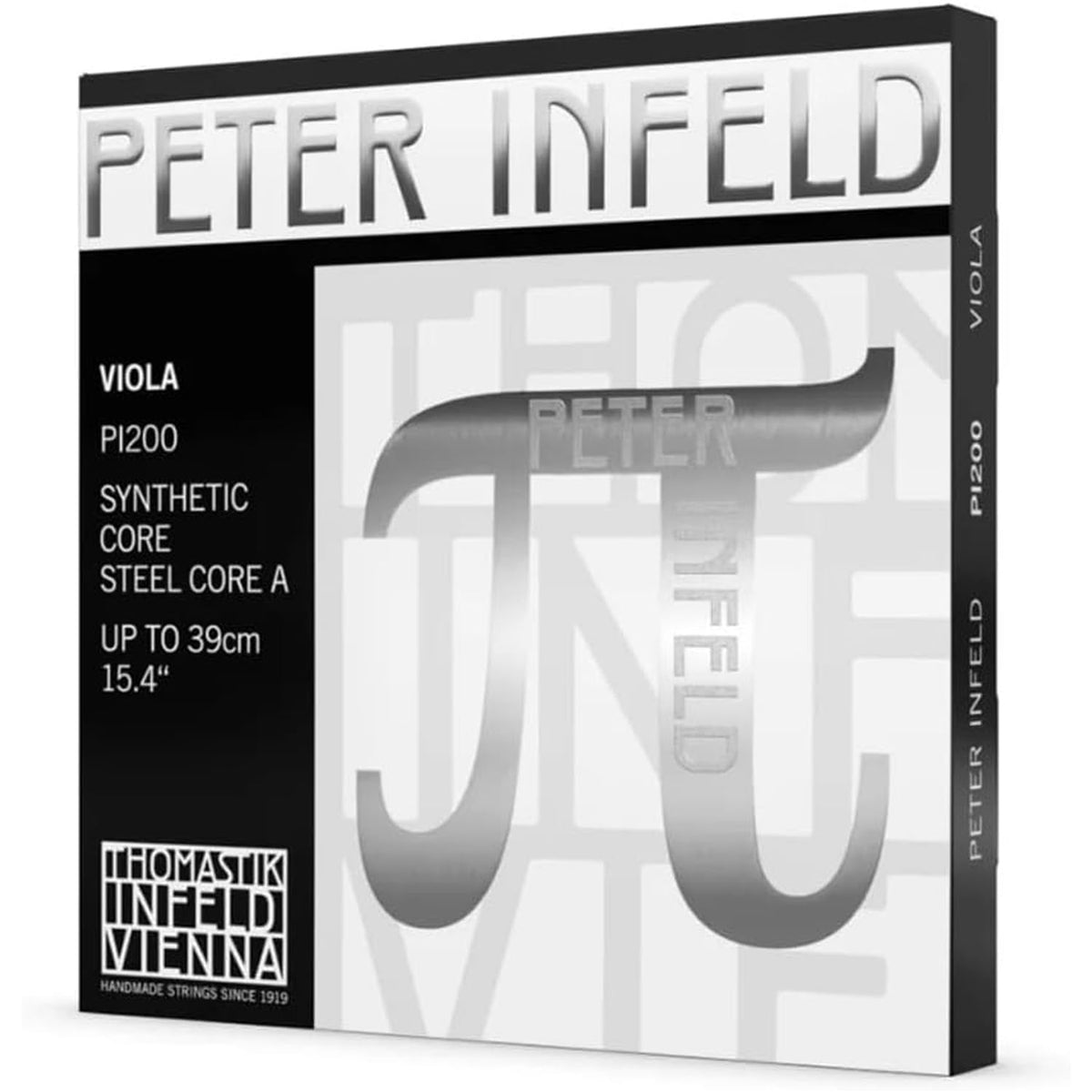 Thomastik Peter-Infeld Viola Strings - Durable Carbon Steel A String For Articulation And Synthetic Core D, G, And C Strings For Flexibility - String Set Includes PI21 PI22A PI23 PI24 - Made in Vienn