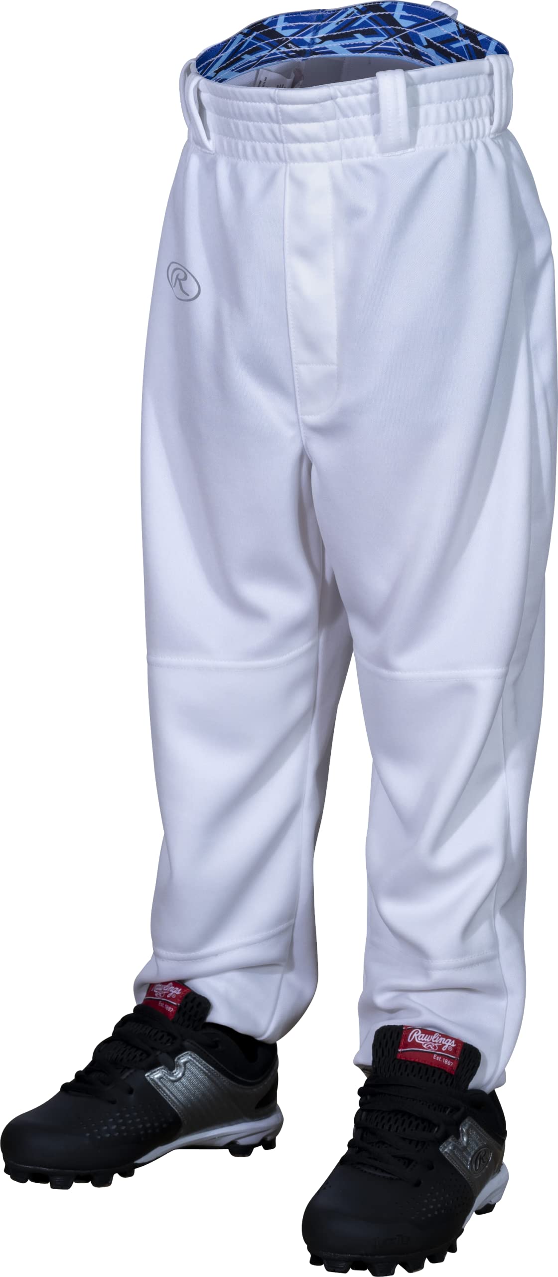 Rawlings REMIX | T-Ball & Youth Baseball & Softball | Game/Practice Pants | White/Royal | Small