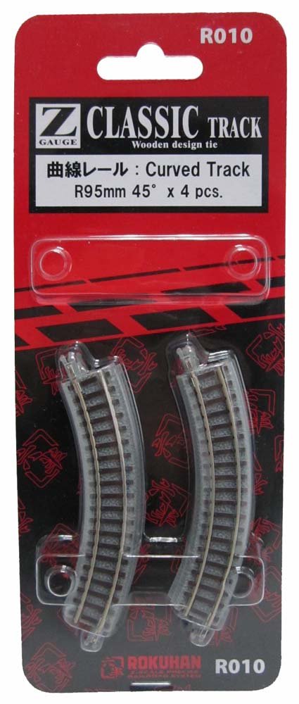 Z gauge rail curve R95mm R010 45 A?? by Rokuhan