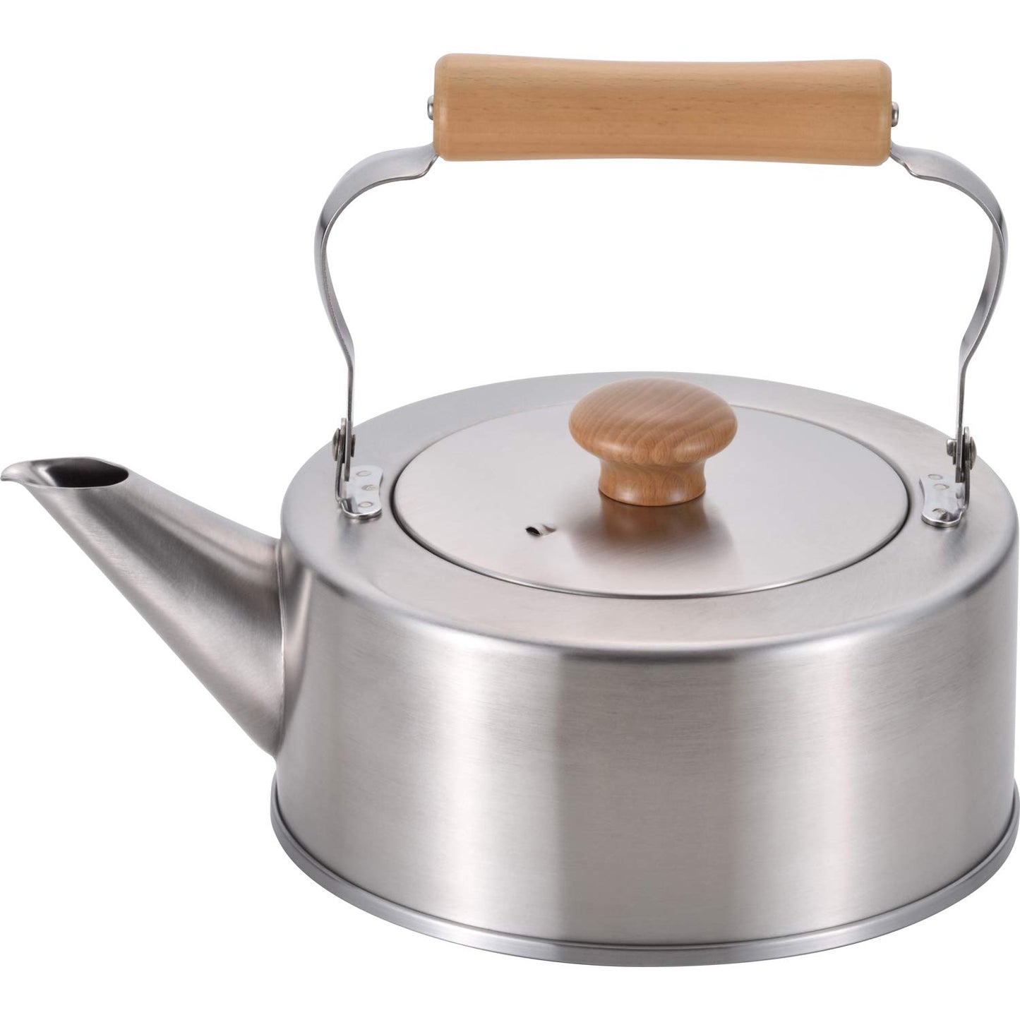 Wahei Freiz CS-004 Straight Kettle, Made in Japan, Somewhat Nostalgic, 0.6 gal (2.5 L), Wooden Pattern, Induction Compatible, Chitose