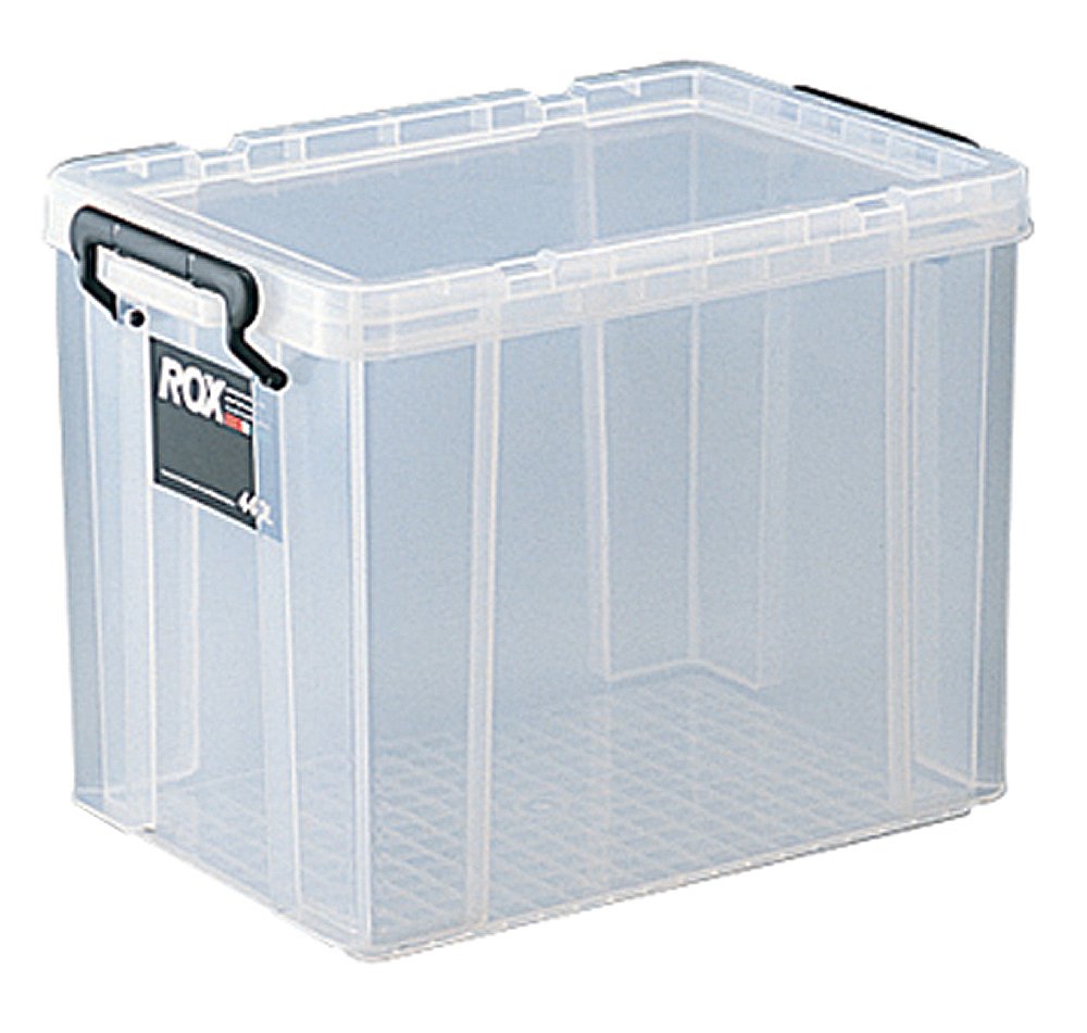 Tenma ROX 440L Storage Case, Locks, Clear Case, Container Box, Closet, Clothes Case, Plastic, Width 11.8 x Depth 17.3 x Height 12.6 inches (30 x 44 x 32 cm)