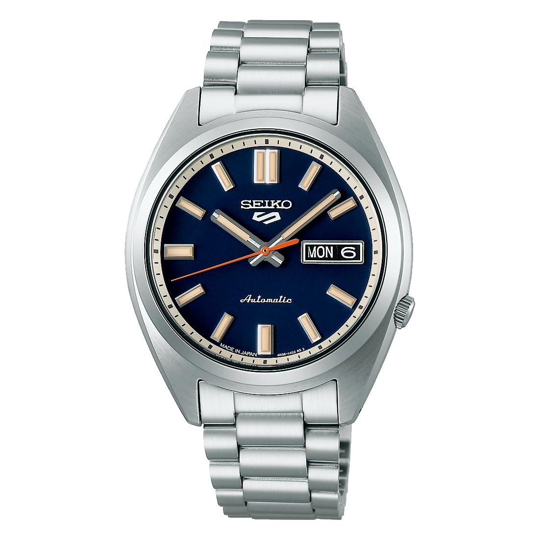 Seiko 5 Sports SNXS Sports Style, Dial: Blue, Bracelet Type, Silver