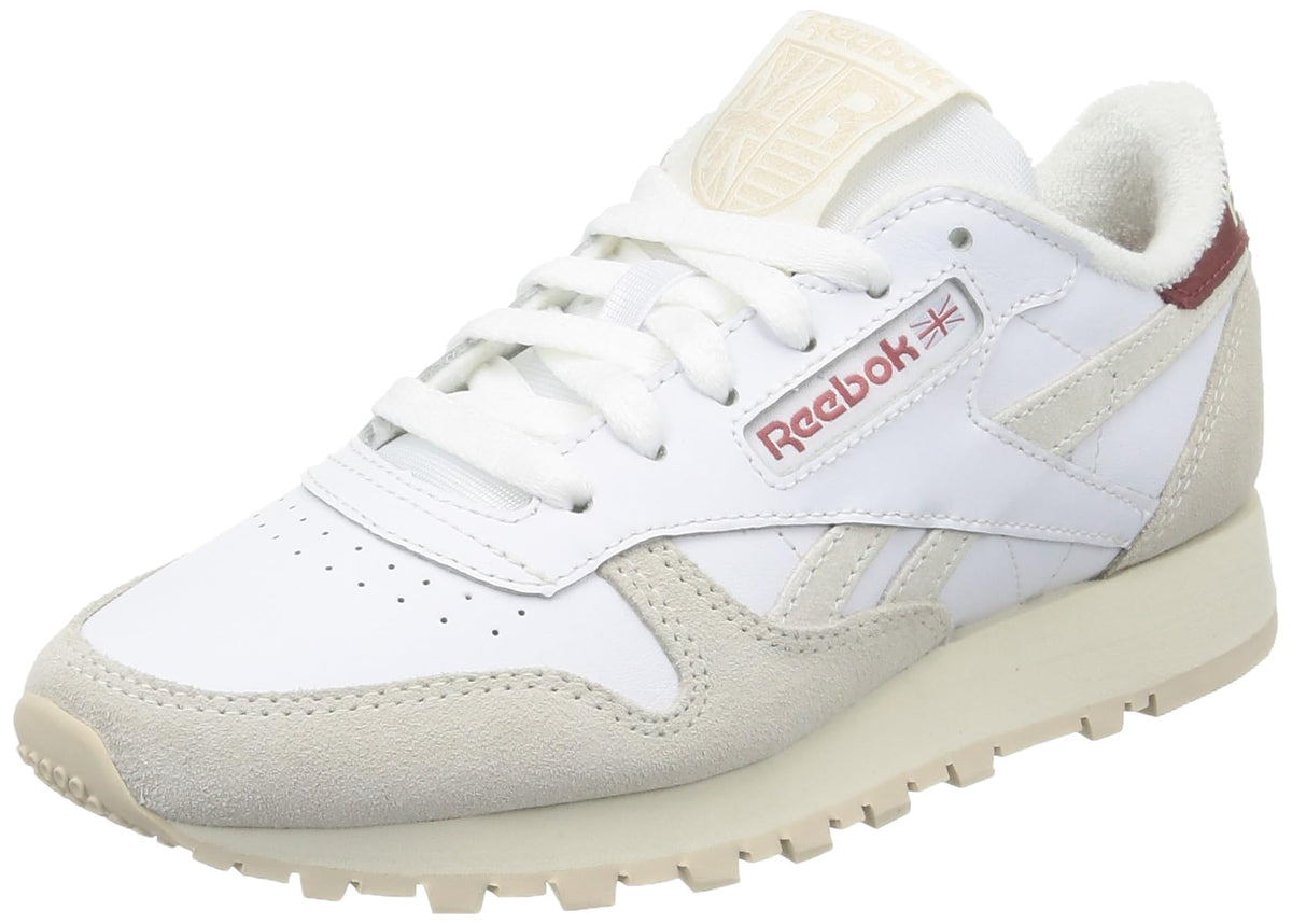 Reebok Women's Classic Leather Sneaker, FTWR White Chalk Sedona Rose F23 R, 8.5 US