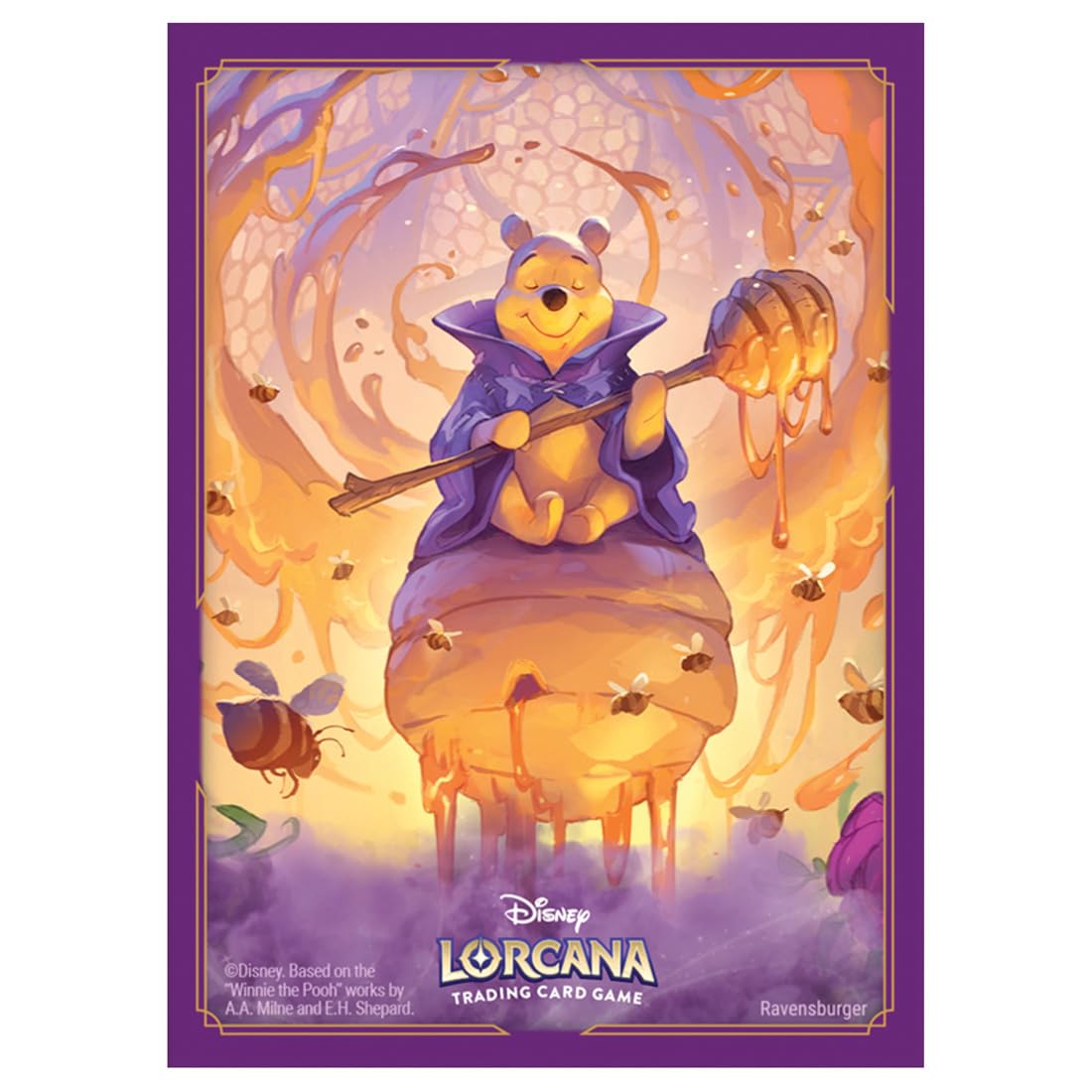 Takara Tomy Disney Lorcana TCG Japanese Version Official Card Sleeve Winnie the Pooh Honey Wizard
