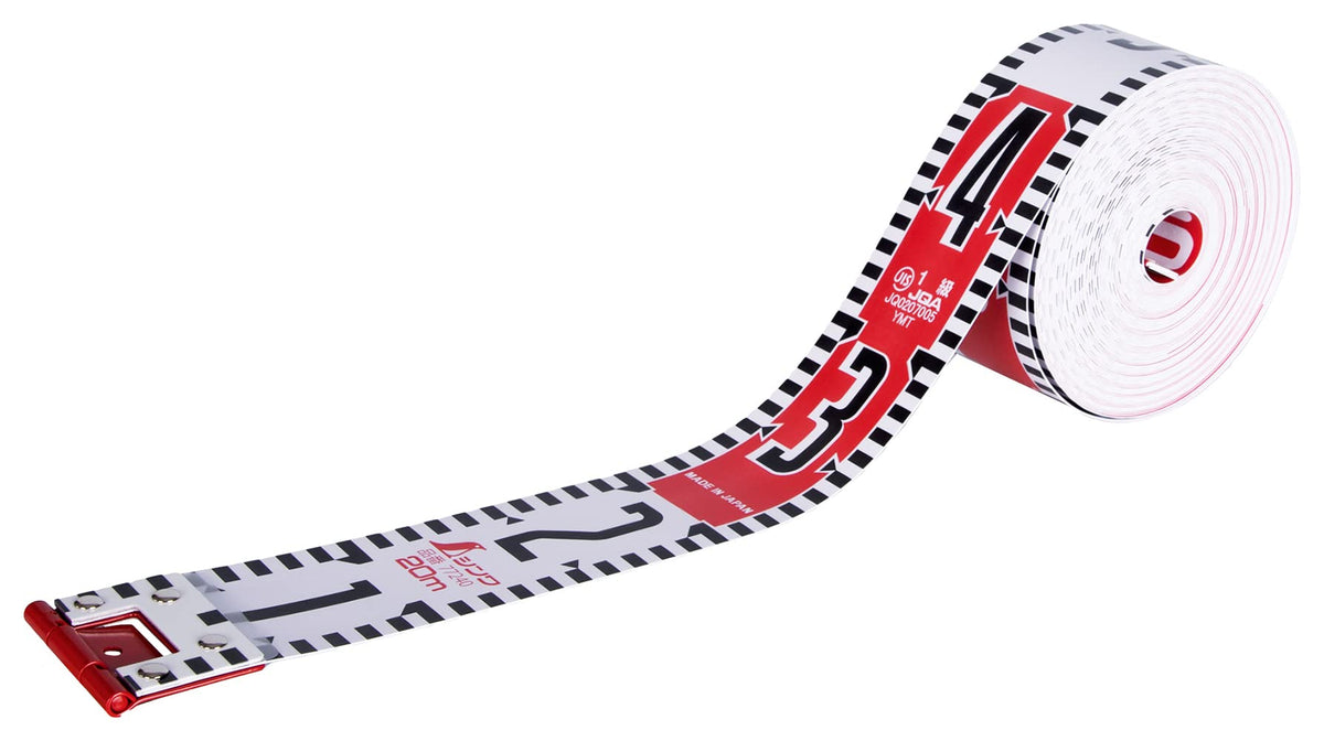 Shinwa Sokutei JIS 77240 Rod Tape, Glass Fiber, 6.4 ft (20 m) Width 2.4 inches (60 mm), Clear Pack