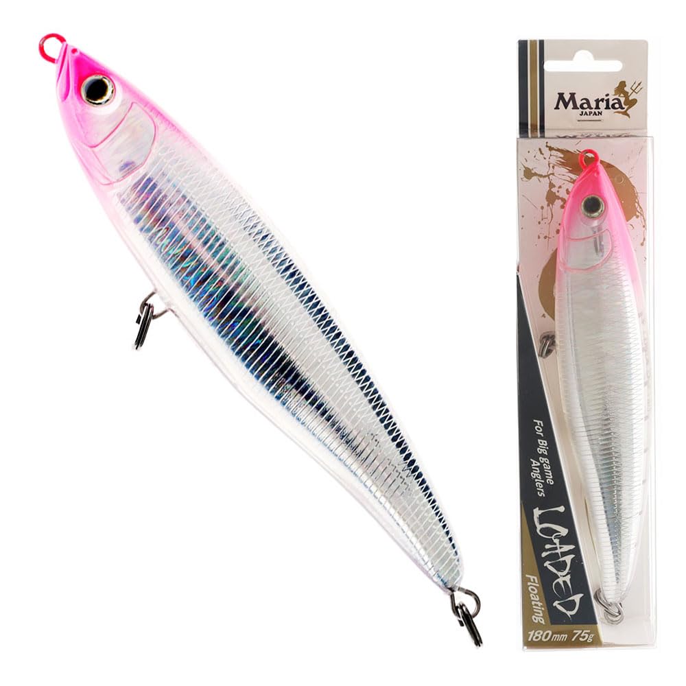 Maria Pencil Bait Loaded F180 75g Sight Pinky B37H 597-608 Lure