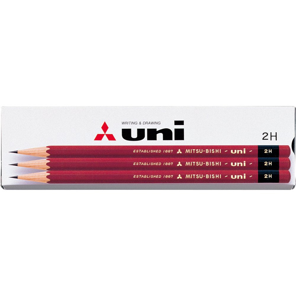 三菱鉛筆 MITSUBISHI PENCIL UNIK 2H 1 Dozen Paper Box UK2H