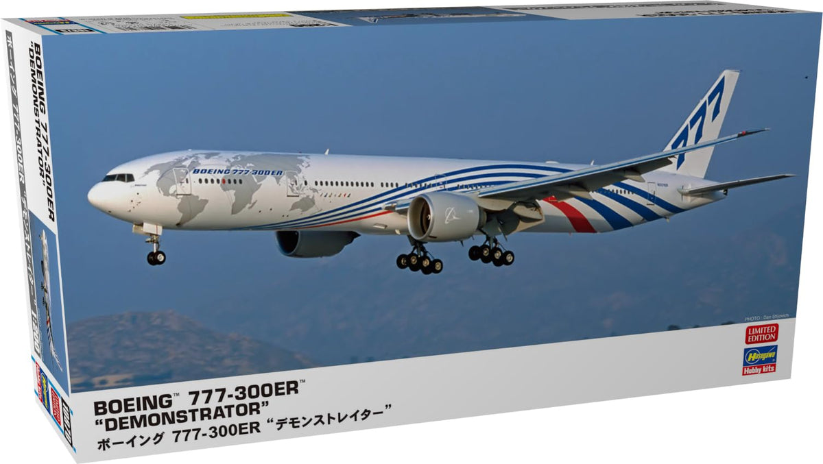 Hasegawa 610870-1/200 Boeing 777-300ER Demonstrator - 1:200 Scale