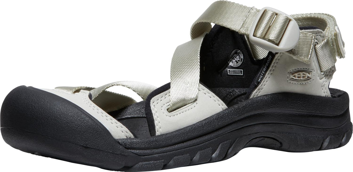 KEEN womens Zerraport Ii Fashion Sandal, Silver Birch/Black, 7.5 US