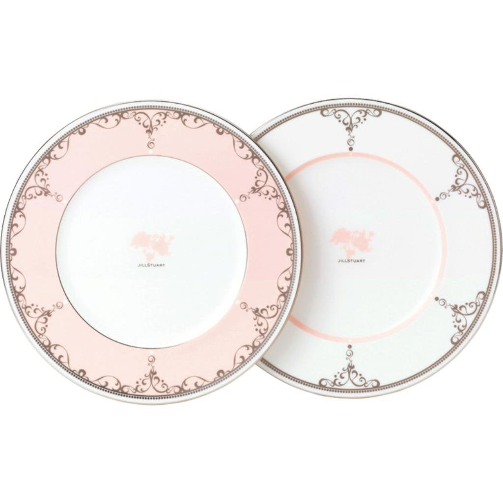 Narumi 96559-23113 Jill Stuart Plate Set, 8.3 inches (21 cm), Set of 2 Patterns, Wedding Gift, Stylish, Cute, Made in Japan, Gift Box